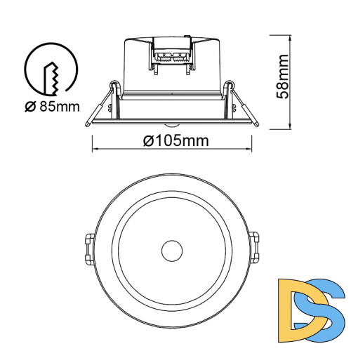 Встраиваемый светильник Mantra Yucatan 8850