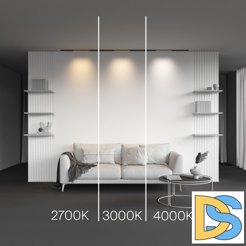 Трековый магнитный светильник Maytoni Basis TR190-1-5W2.7K-B