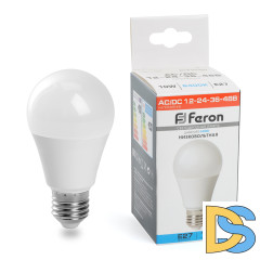 Лампа светодиодная низковольтная Feron LB-192 Шар E27 10W 6400K 48732