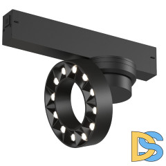 Трековый однофазный светильник Denkirs Smart Grill DK8030-BK
