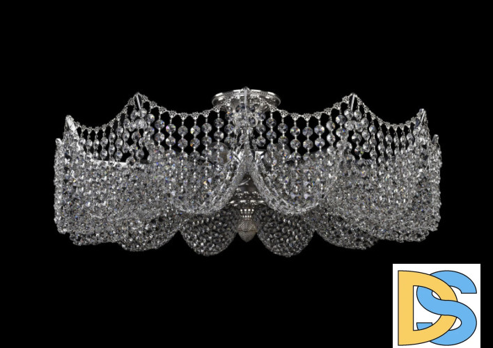 Люстра на штанге Bohemia Ivele Crystal 77181/67 Ni