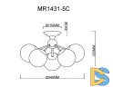 Потолочная люстра MyFar Kate MR1431-5C