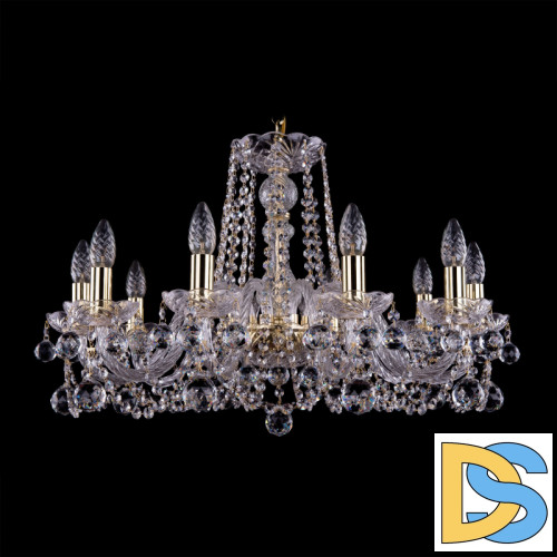 Подвесная люстра Bohemia Ivele Crystal 1402/10/240 G Balls