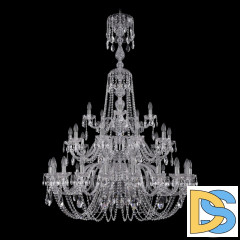 Подвесная люстра Bohemia Ivele Crystal 1402/20+10+5/400/XL-158/3d Ni