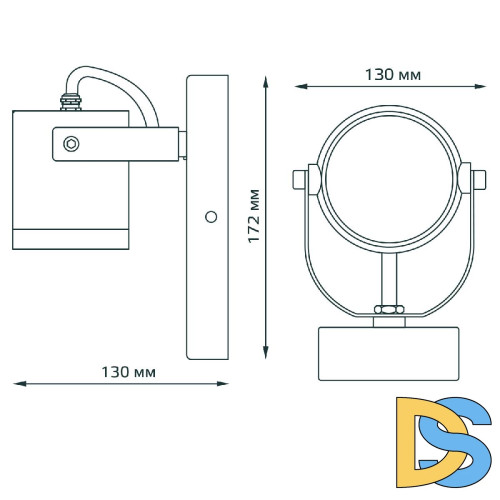 Уличный настенный светильник Gauss Sonata GD150
