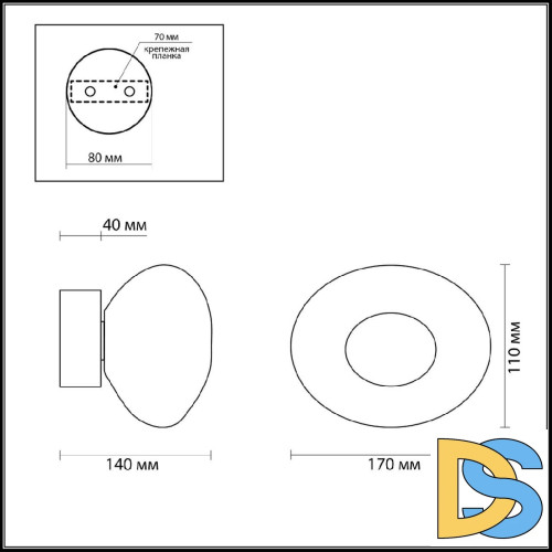 Настенный светильник Odeon Light Mela 7042/4WL
