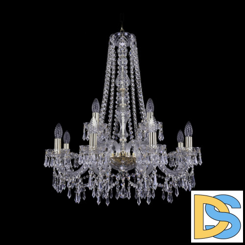 Подвесная люстра Bohemia Ivele Crystal 1403/8+4/240/h-76 G