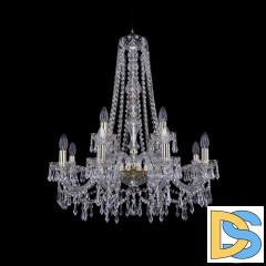 Подвесная люстра Bohemia Ivele Crystal 1403/8+4/240/h-76 G