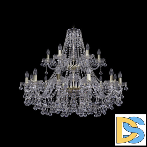 Подвесная люстра Bohemia Ivele Crystal 1409/12+6/360/2d G
