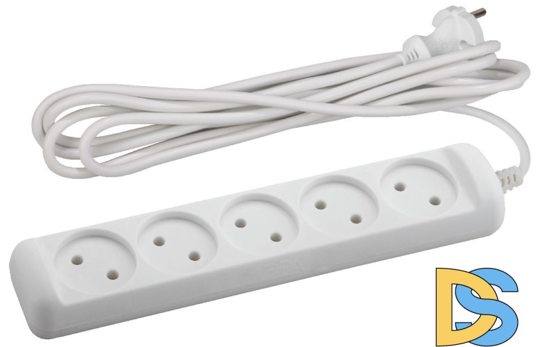 Удлинитель электрический Эра U-5-3m-2x1 Б0028364