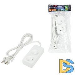 Удлинитель бытовой Uniel Ultra S-CU2-1,5 WHITE UL-00009975
