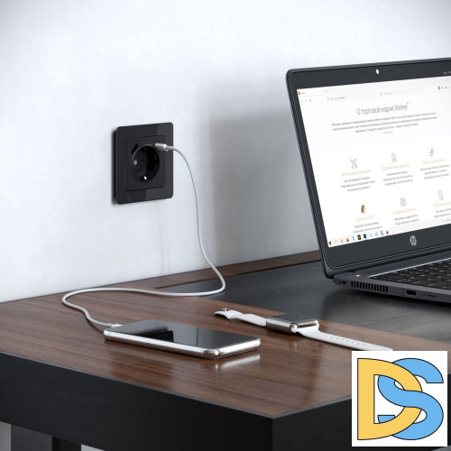 Рамка на 1 пост Werkel Acrylic черный 4690389184826 W0012708