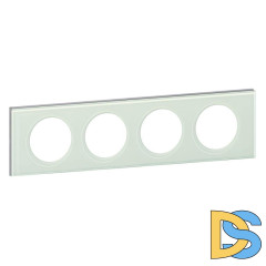 Рамка 4-постовая Legrand Celiane смальта белая глина 069314