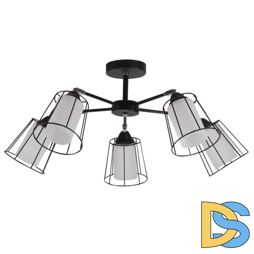 Потолочная люстра IMEX MD.24380-5-S BK+CH
