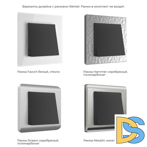 Вывод кабеля Werkel (черный матовый) W1150208