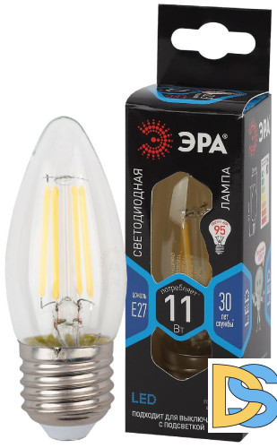Лампа светодиодная Эра E27 11W 4000K F-LED B35-11w-840-E27 Б0046988