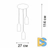 Подвесной светильник Vitaluce V3787-0/3S