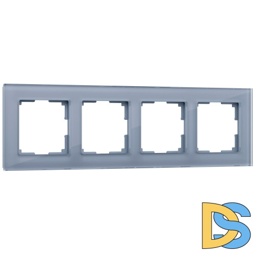 Рамка на 4 поста Werkel Favorit (серый,стекло) W0041115