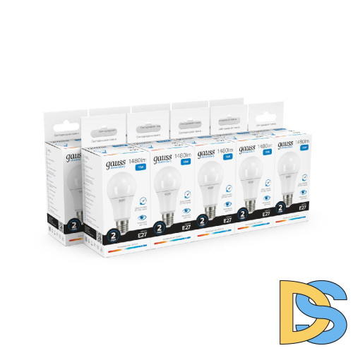 Лампа светодиодная Gauss E27 15W 6500K матовая 23235