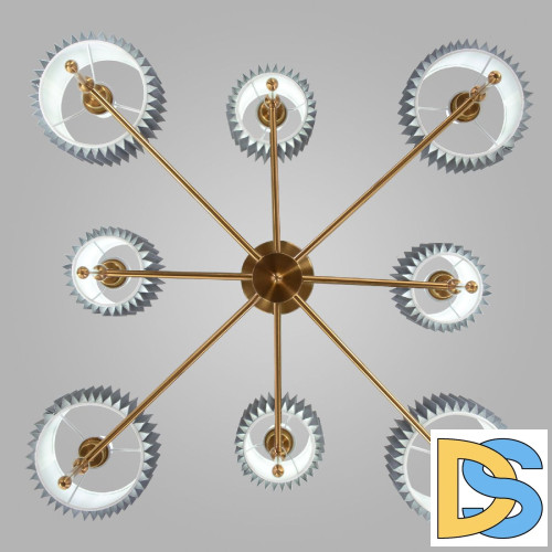 Люстра на штанге Eurosvet Notturno 60162/8 латунь a065666