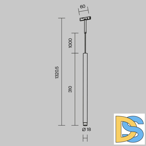 Трековый магнитный светильник Maytoni Skim TR191-1-3W2.7K-M-B