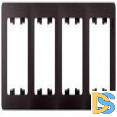 Рамка 4-ая (четверная), Графит, серия Glossa, Schneider Electric