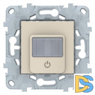 Датчик движения 2300Вт с ручн.упр. 3-х проводная схема, реле, Бежевый, серия Unica New, Schneider Electric