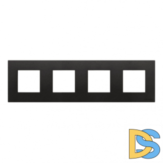Рамка 4 поста ABB Zenit Антрацит