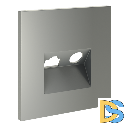 Накладка для розетки TV+RJ45 кат. 6, S70 (сталь)