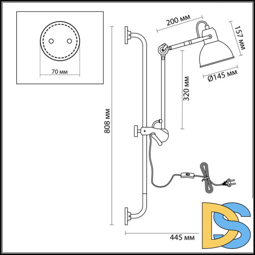 Спот Odeon Light Arta 4126/1WA