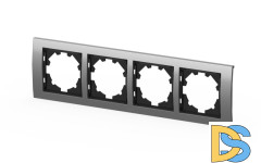 Рамка четырехместная ELBI Zena Platin 500-073600-228