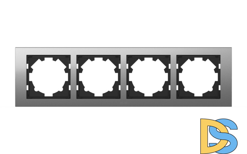 Рамка четырехместная ELBI Zena Platin 500-073600-228
