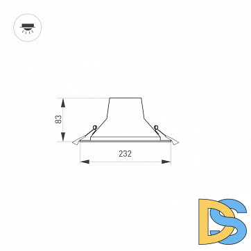 Встраиваемый светильник Arlight IM-Storm-R230-28W Day4000-MIX 032434