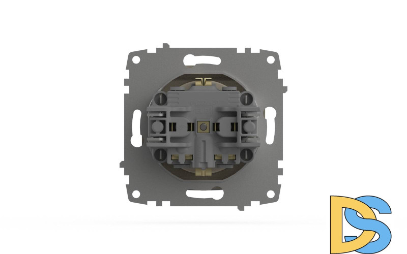 Розетка с крышкой и заземлением ELBI Zena Vega 609-010300-218