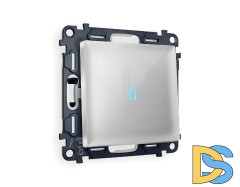 Комплект механизма 1-кл проходного выключателя с подсветкой Ambrella Volt Alfa MA402040