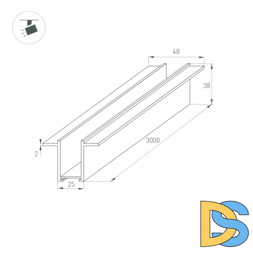 Шинопровод Arlight Mag-2538 033245