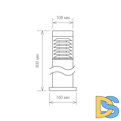 Уличный светильник Elektrostandard 1507 Techno черный 4690389083051
