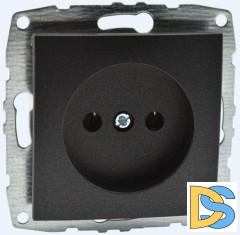 Розетка без земли Mono Electric Despina-Larissa 16А 250В графит 500-002022-116