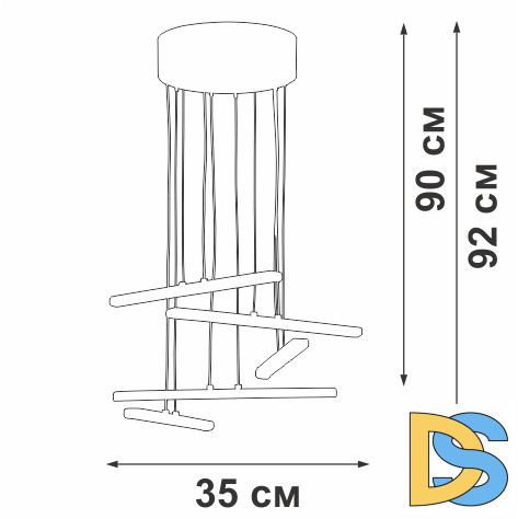 Подвесной светильник Vitaluce V3046-1/5S