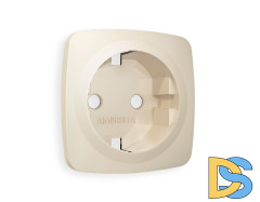 Лицевая панель для розетки с/з Ambrella Volt Omega OP3260