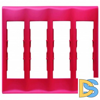 Рамка 4-ая (четверная), Красный, серия Sedna, Schneider Electric