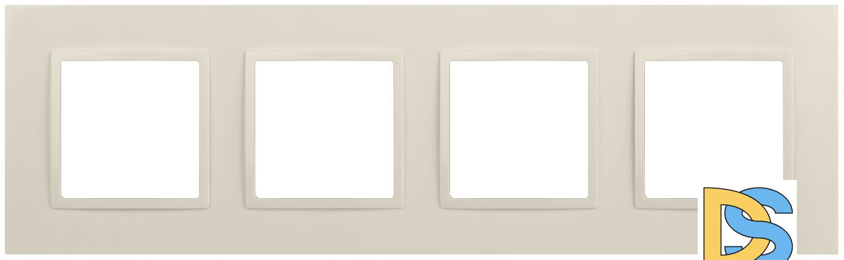 Рамка для розеток и выключателей на 4 поста Эра 14-5014-02 Б0060587