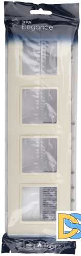 Рамка для розеток и выключателей на 4 поста Эра 14-5014-02 Б0060587