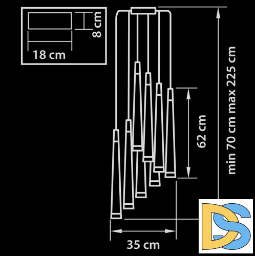Каскадная люстра Lightstar Punto 807083