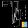 Каскадная люстра Lightstar Punto 807083