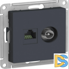 Розетка телевизионная/компьютерная, Грифель, серия Atlas Design, Schneider Electric