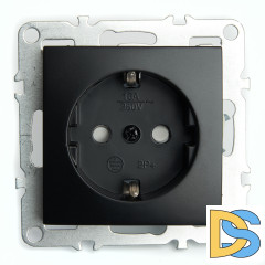 Розетка 1-местная с/з с защитной шторкой Stekker Эрна PST16-9110-03 49154