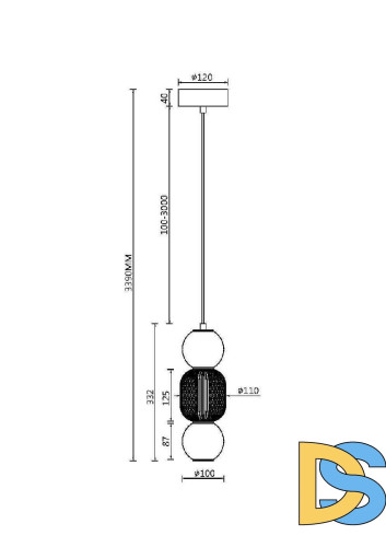 Подвесной светильник Maytoni Drop MOD273PL-L16CH3K
