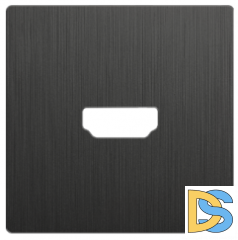 W1196004/ Накладка для розетки HDMI (графит рифленый)