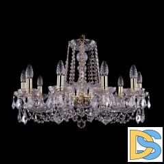 Подвесная люстра Bohemia Ivele Crystal 1402/10/240 G Leafs